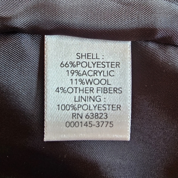 Christopher & Banks Women's Wool Blend Plaid Zip-Up Trucker Jacket Shacket - Picture 7 of 10